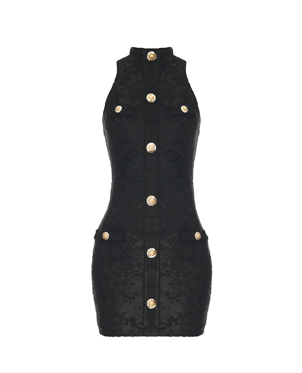 Платье в стиле барокко Balmain FF1R5127JK65, черный цвет • Купить в интернет-магазине Kameron