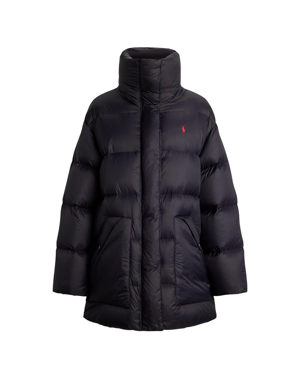 Пуховик оверсайз Polo Ralph Lauren 211971186001, чорний колір • Купити в інтернет-магазині Kameron