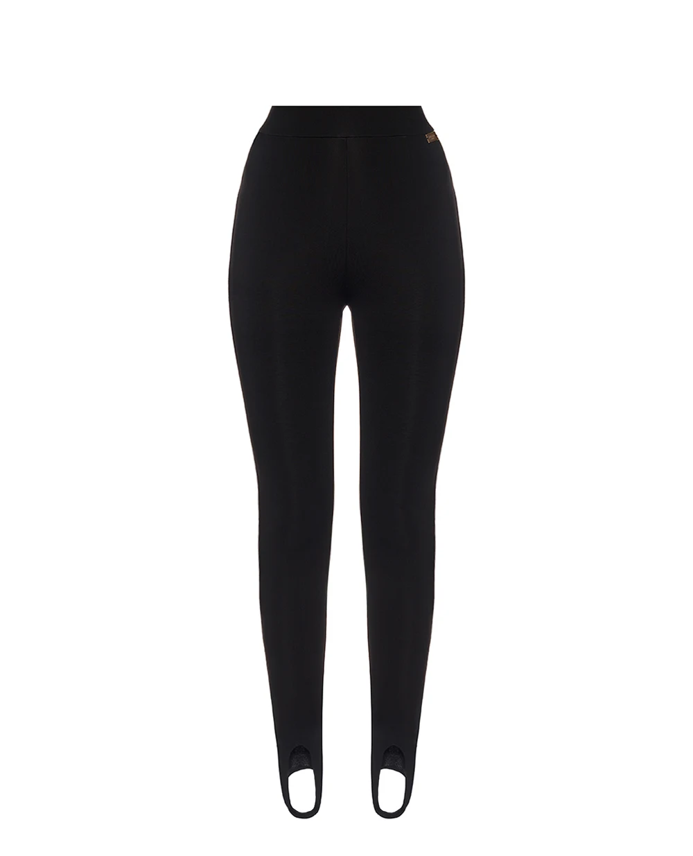 Леггинсы из Джерси со штрипками Balmain FF0OC013JL05, черный цвет • Купить в интернет-магазине Kameron