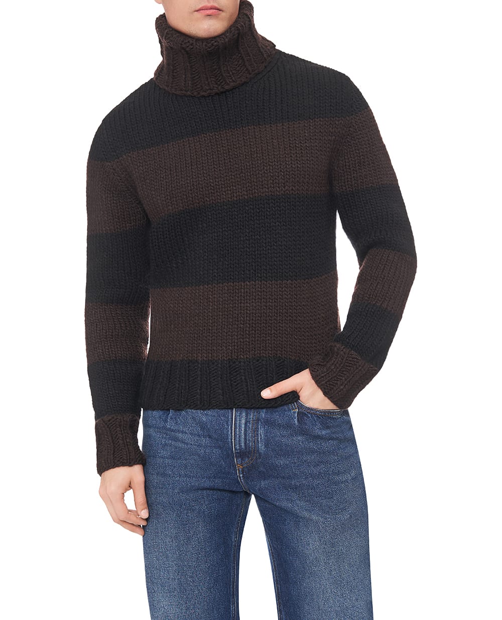 Свитер из шерсти Dolce&Gabbana GXW68T-JGMBP, черный цвет • Купить в интернет-магазине Kameron