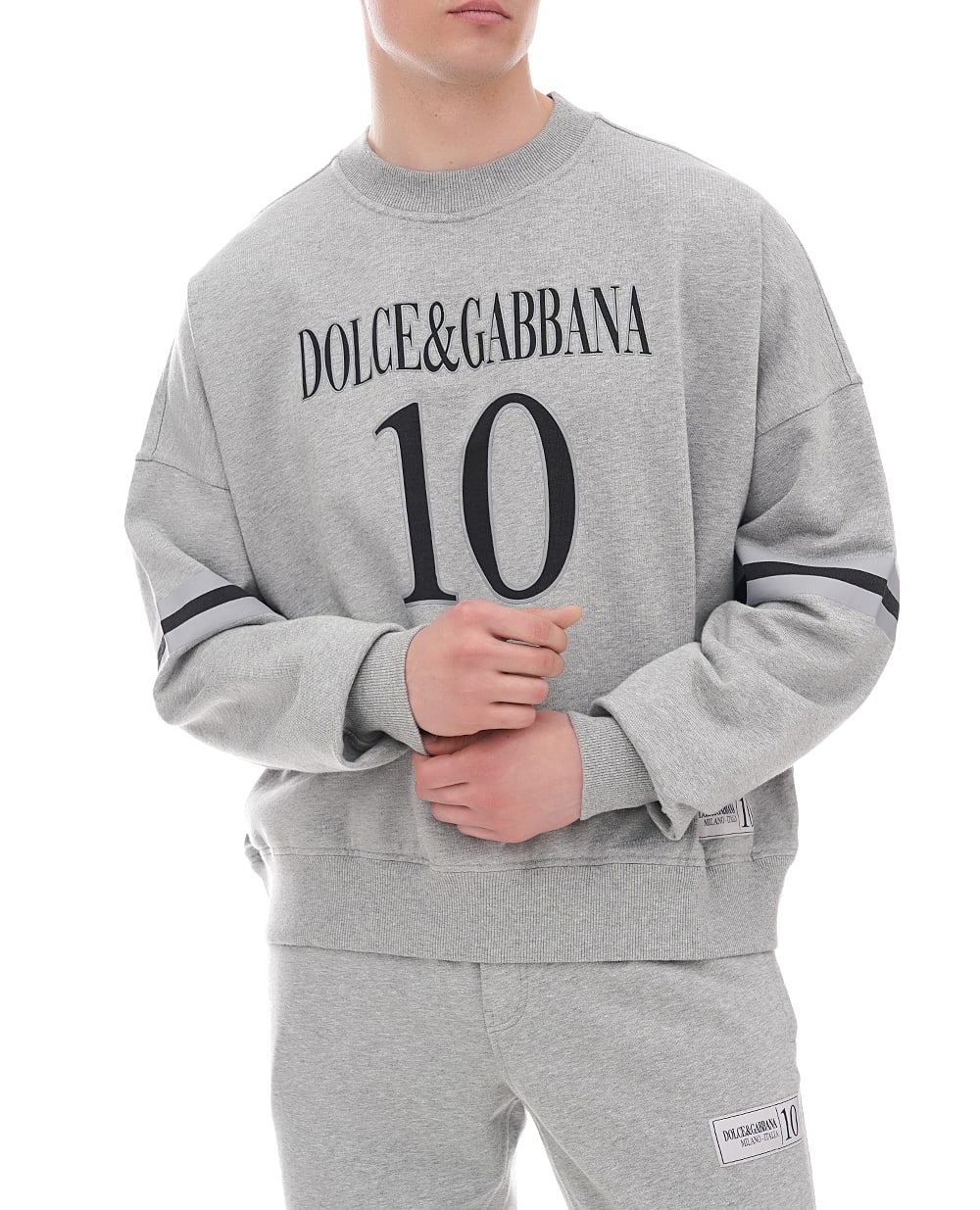 Свитшот (костюм) Dolce&Gabbana G9BEFT-G7O2N, серый цвет • Купить в интернет-магазине Kameron