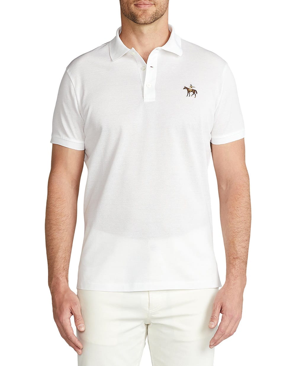 Поло Ralph Lauren Purple Label 790508036011, белый цвет • Купить в интернет-магазине Kameron