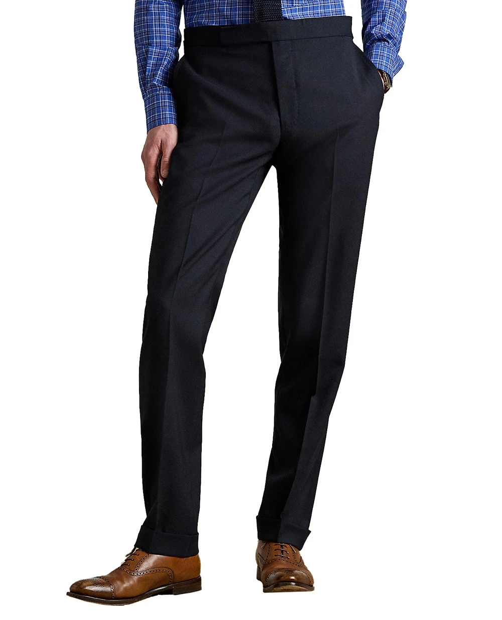 Костюм из шерсти ручной работы Ralph Lauren Purple Label 798971826001, темно-синий цвет • Купить в интернет-магазине Kameron