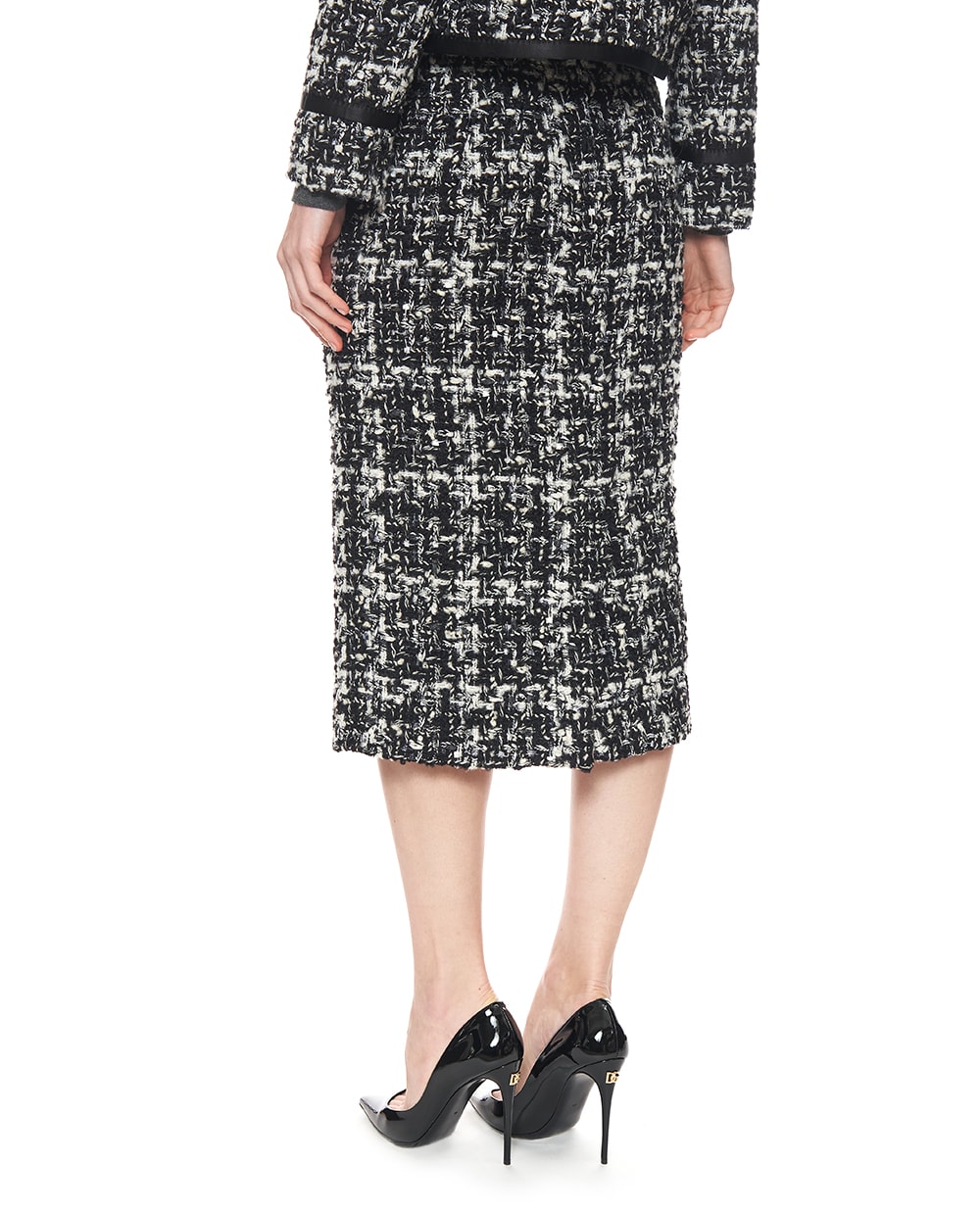 Юбка из шерсти Dolce&Gabbana F4C6ZT-FQZAF, черный цвет • Купить в интернет-магазине Kameron