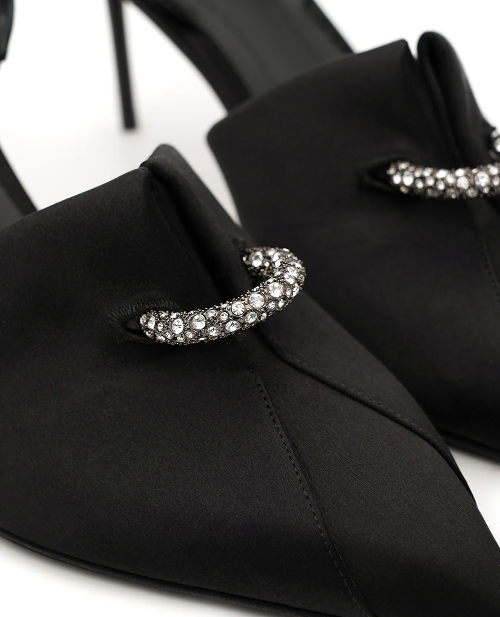 Туфлі-слінгбеки Balmain GN1UK190TRSO, чорний колір • Купити в інтернет-магазині Kameron