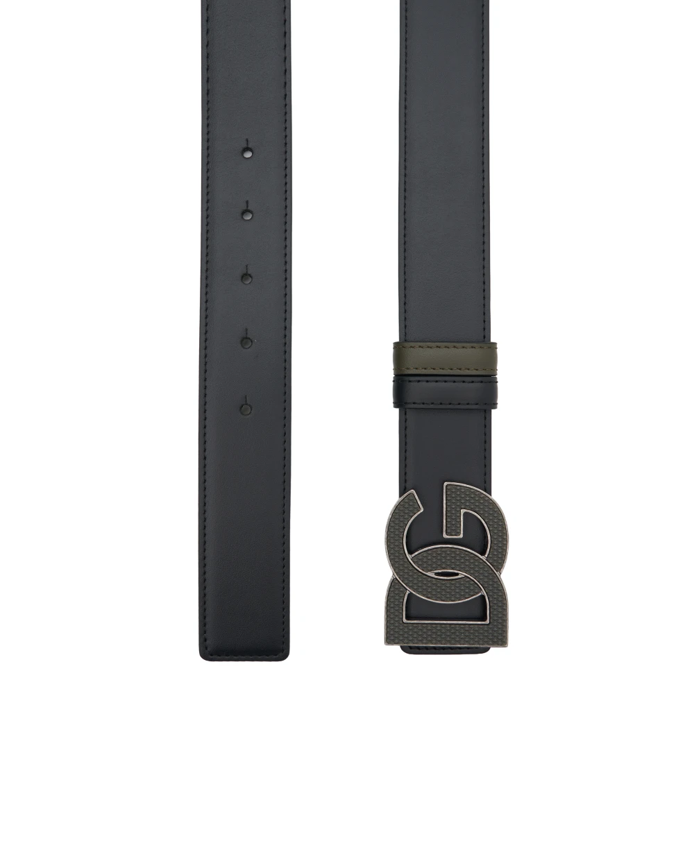 Ремень двусторонний из кожи Dolce&Gabbana BC4966-AZ345, черный цвет • Купить в интернет-магазине Kameron