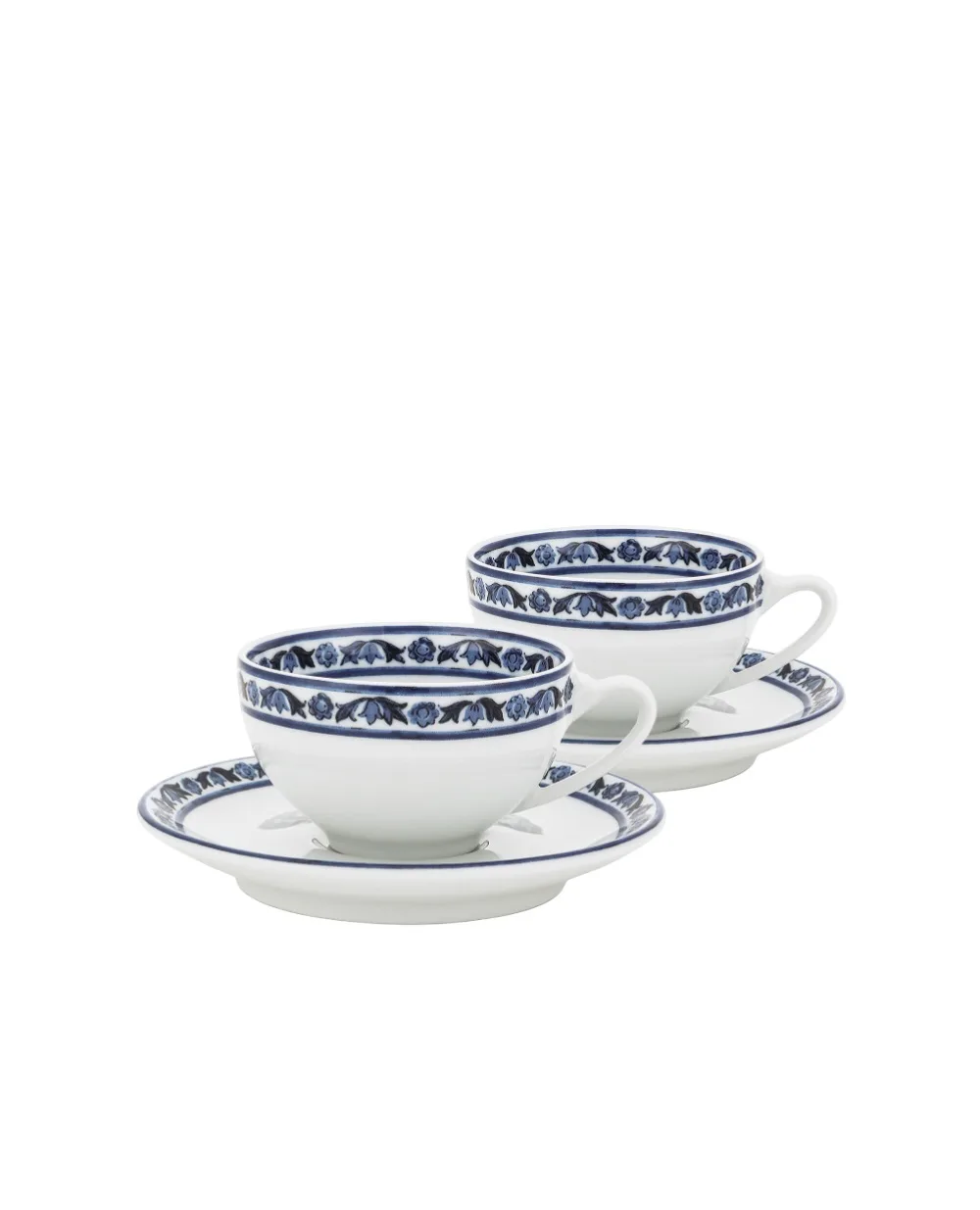 Набор чашка с блюдцем из фарфора, 2 шт Dolce&Gabbana TC0S12-TCALI, белый цвет • Купить в интернет-магазине Kameron