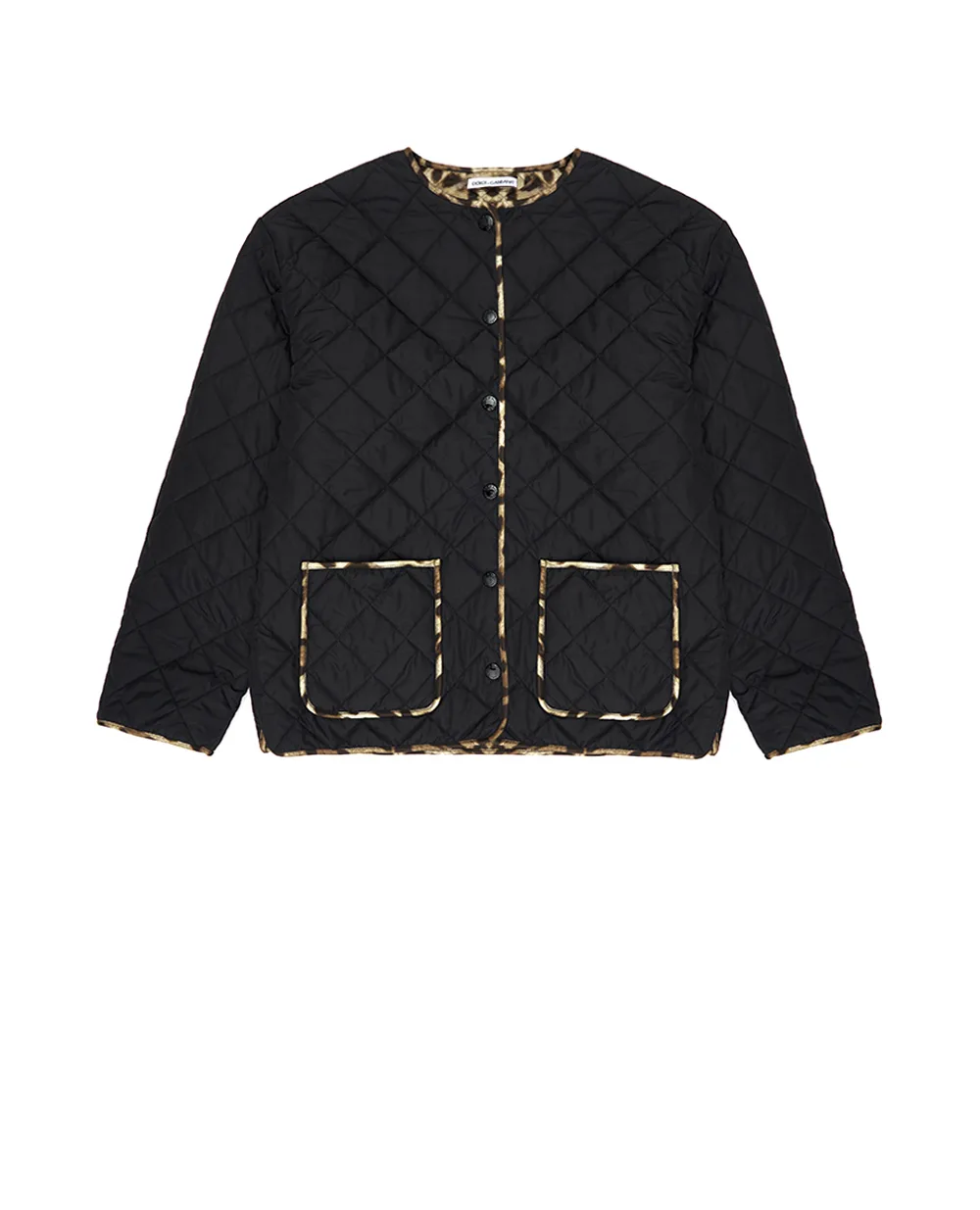 Детская куртка Dolce&Gabbana Kids L5JBS3-FUS3W-B, черный цвет • Купить в интернет-магазине Kameron