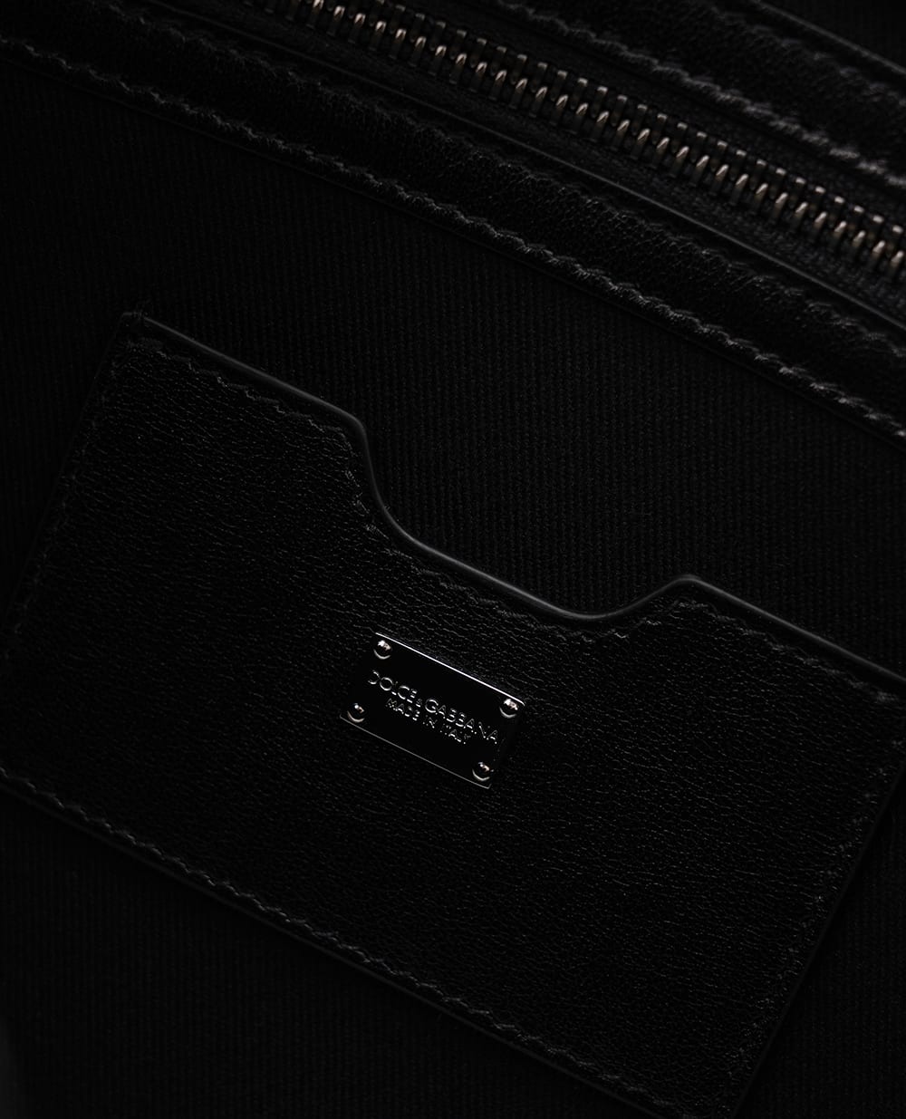Кожаный портфель Dolce&Gabbana BM2321-AV956, черный цвет • Купить в интернет-магазине Kameron