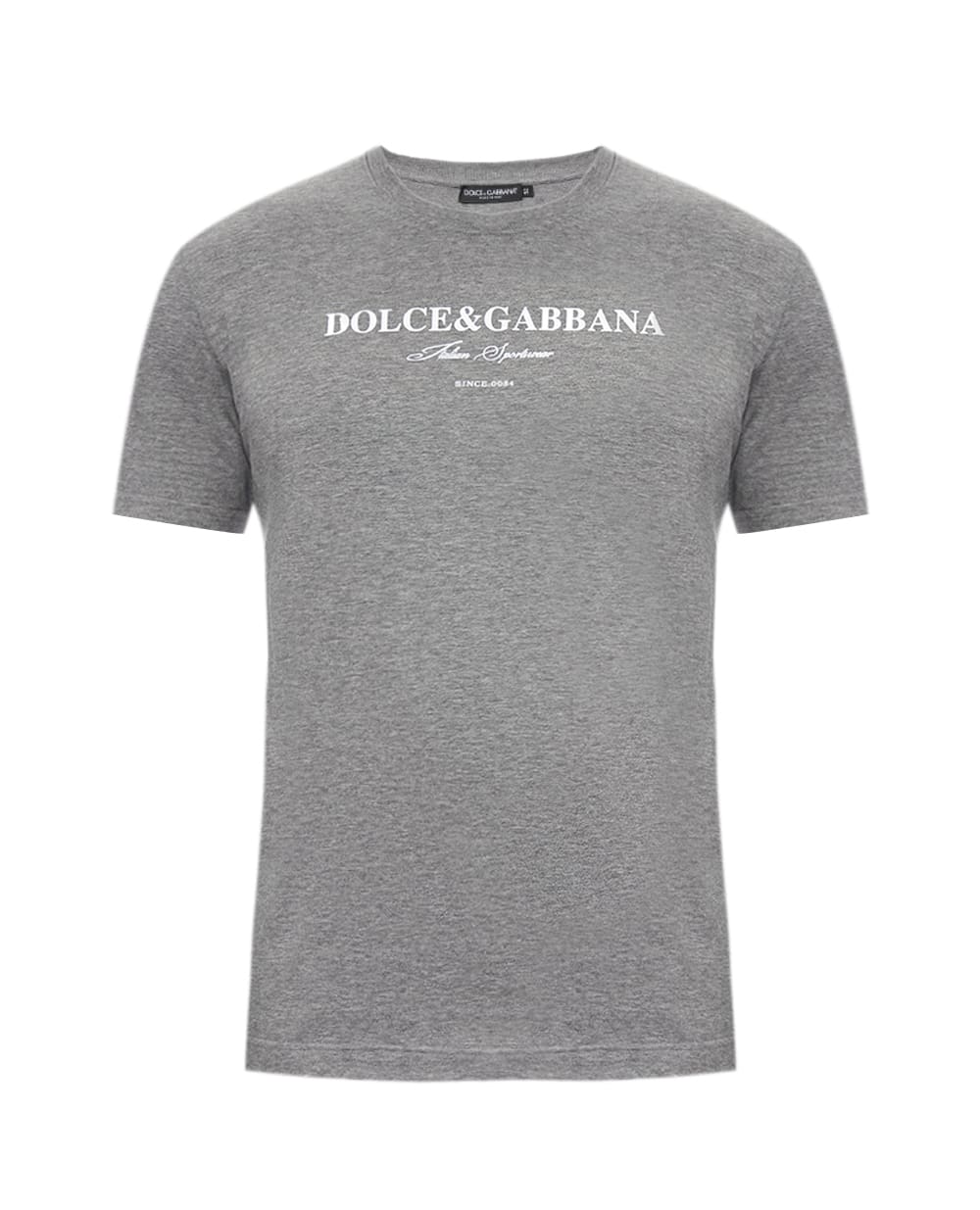Футболка с принтом Dolce&Gabbana G8RN8T-G7O9Y, серый цвет • Купить в интернет-магазине Kameron