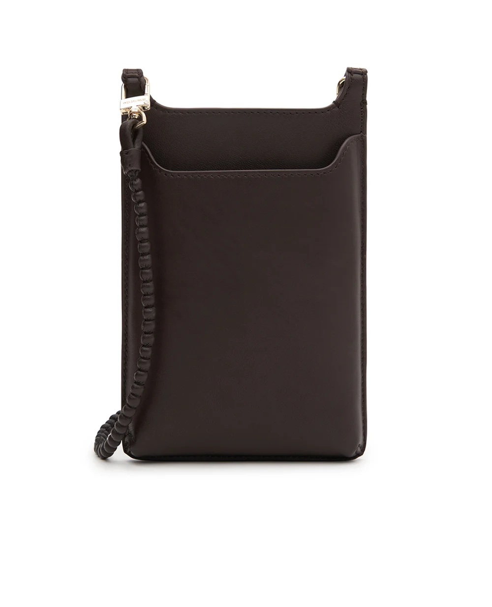 Сумка з телячої шкіри Yves Salomon 26EAA205XXAPXX, коричневий колір • Купити в інтернет-магазині Kameron