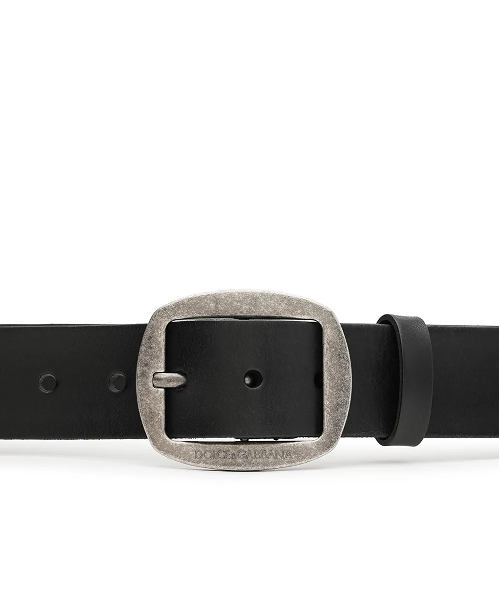 Ремень из телячьей кожи Dolce&Gabbana BC4784-A5205, черный цвет • Купить в интернет-магазине Kameron