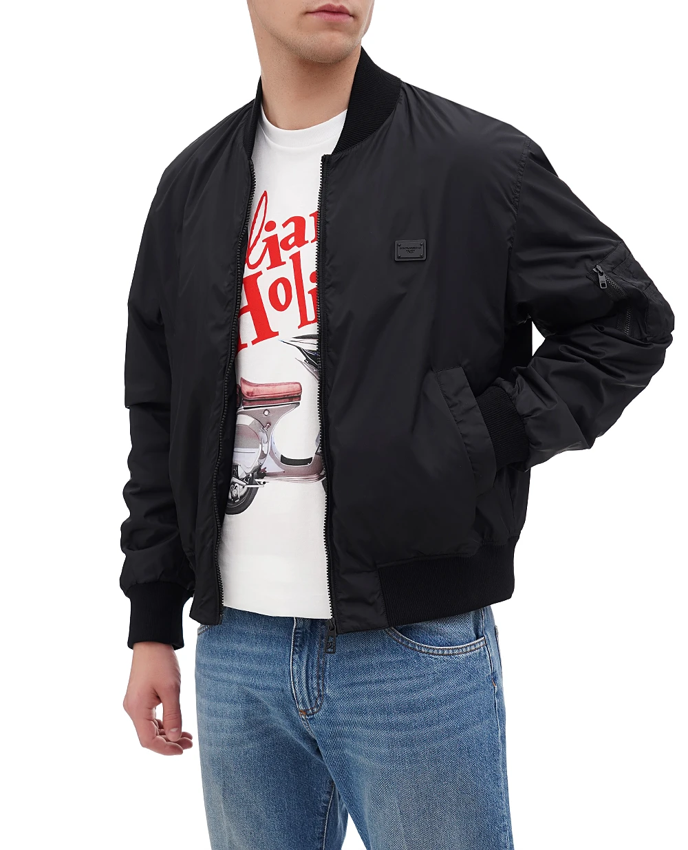 Бомбер Dolce&Gabbana G9BNQT-GI876, черный цвет • Купить в интернет-магазине Kameron
