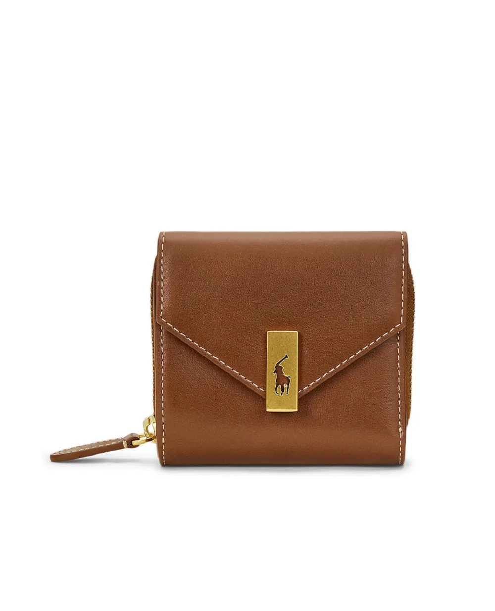 Кошелек из кожи Polo Ralph Lauren 427871286008, коричневый цвет • Купить в интернет-магазине Kameron