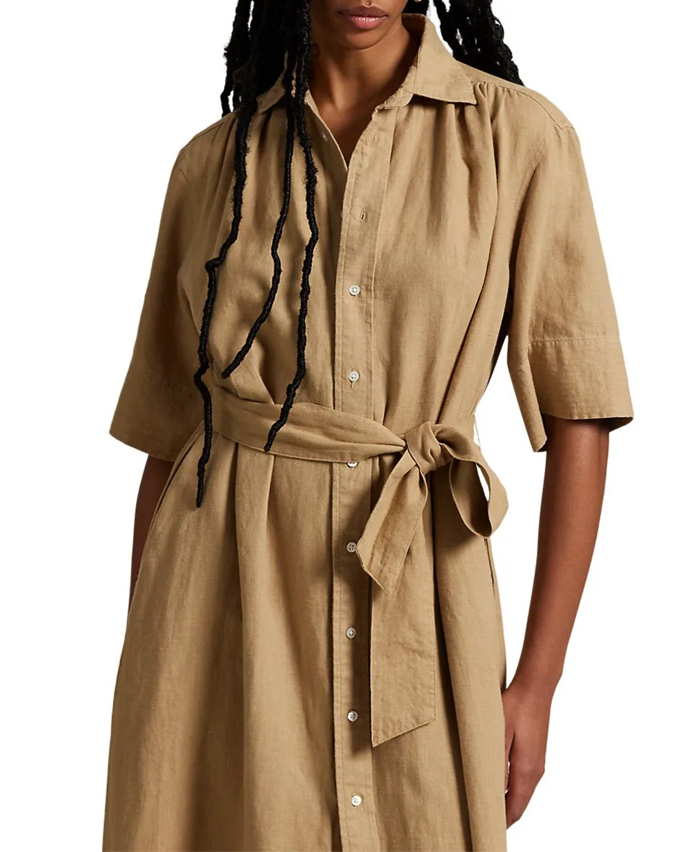 Платье Polo Ralph Lauren 211965844002, бежевый цвет • Купить в интернет-магазине Kameron
