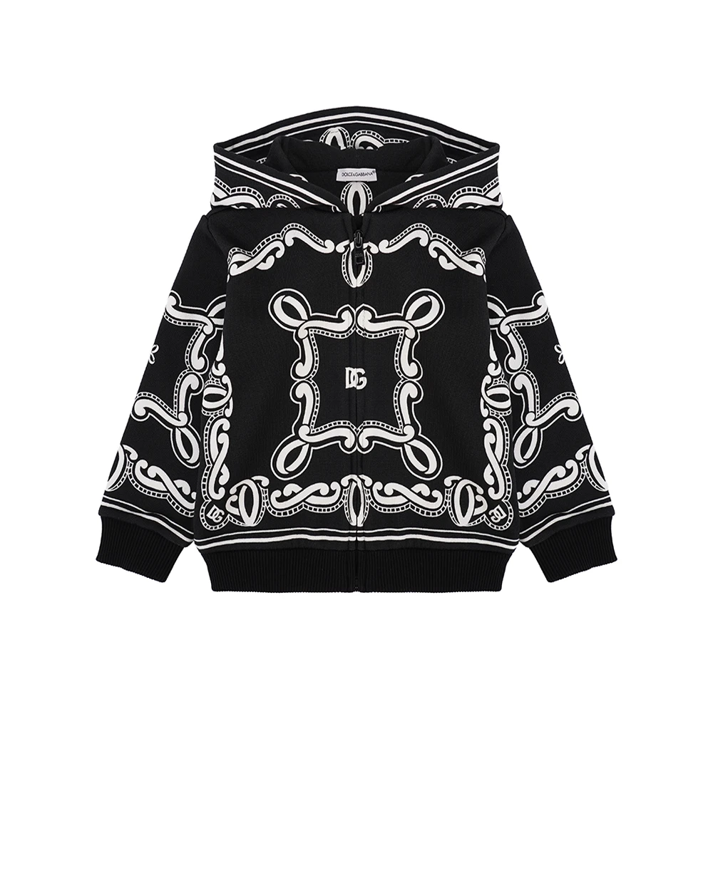 Детское худи (костюм) Dolce&Gabbana Kids L1JWIT-II7FQ, черный цвет • Купить в интернет-магазине Kameron