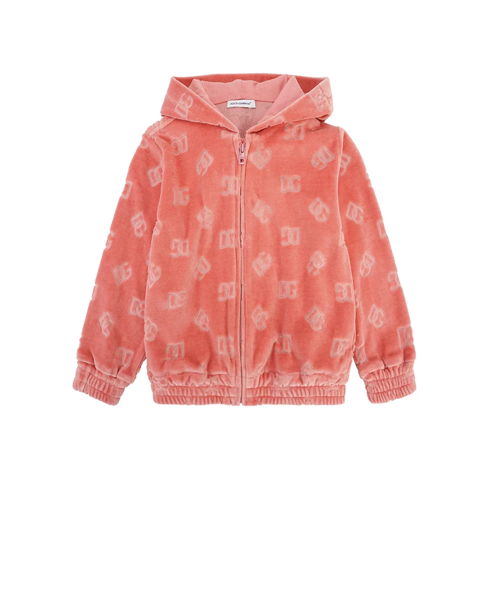 Детская толстовка (костюм) Dolce&Gabbana Kids L2JWBW-FJ7DL, розовый цвет • Купить в интернет-магазине Kameron
