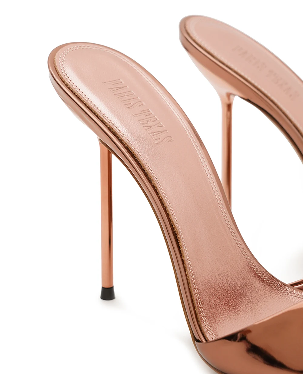 Мюлі Lidia зі шкіри із дзеркальним ефектом Paris Texas PX836-XNPMR, рожевий колір • Купити в інтернет-магазині Kameron