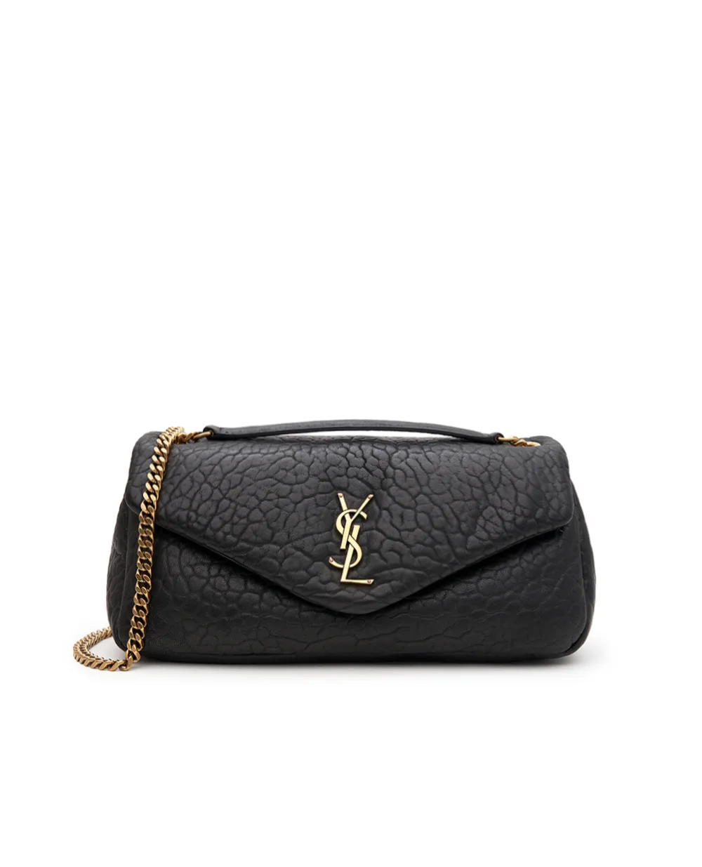 Шкіряна сумка Сalypso Medium Saint Laurent 800916-AACYT, чорний колір • Купити в інтернет-магазині Kameron