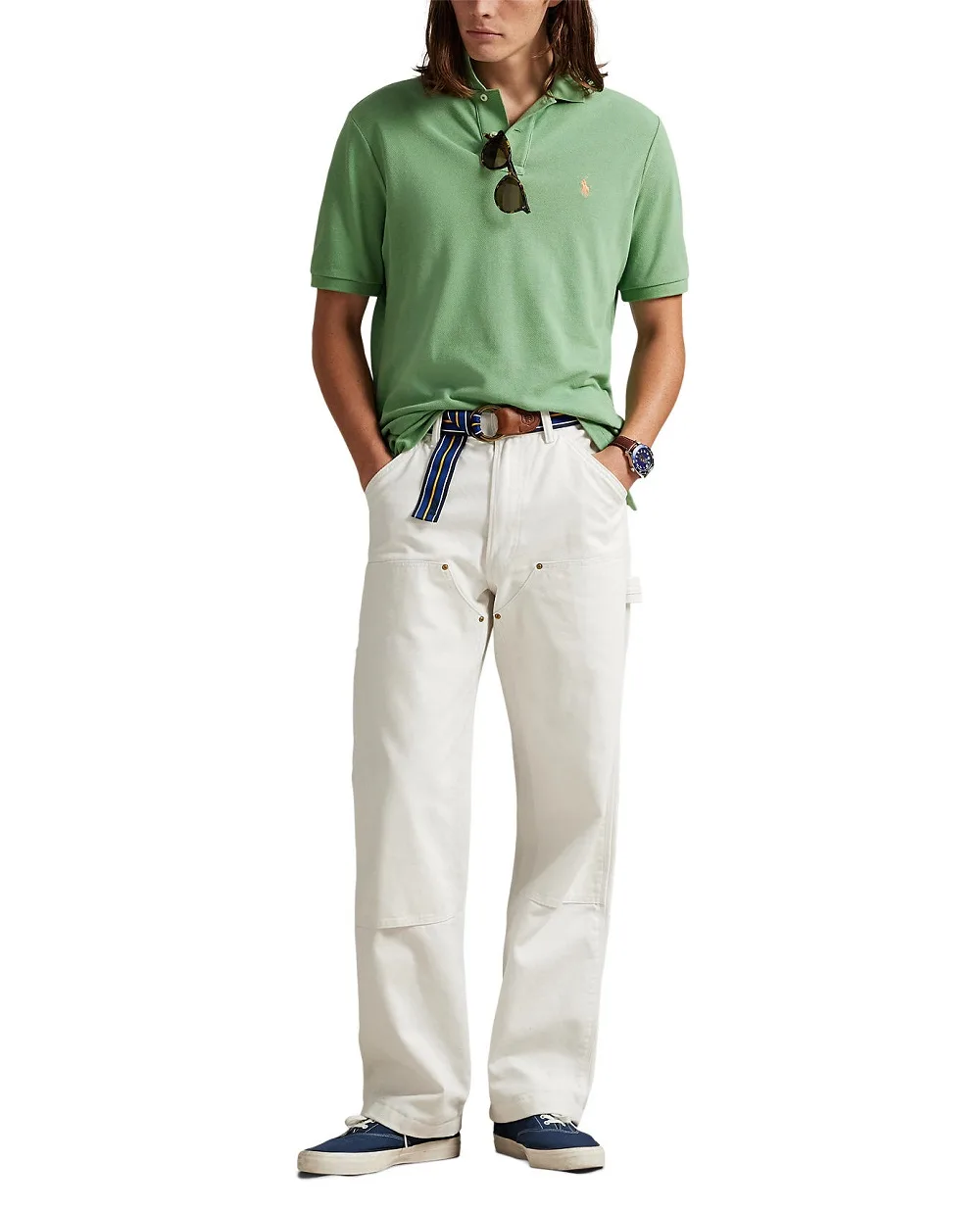 Поло Polo Ralph Lauren 710680784464, зеленый цвет • Купить в интернет-магазине Kameron