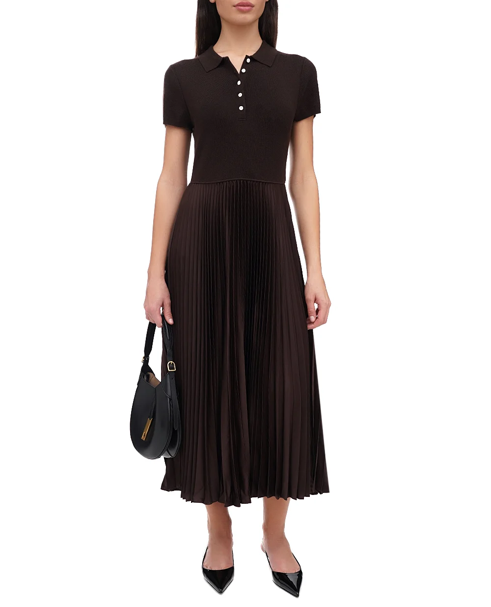 Сукня Polo Ralph Lauren 211941478001, коричневий колір • Купити в інтернет-магазині Kameron