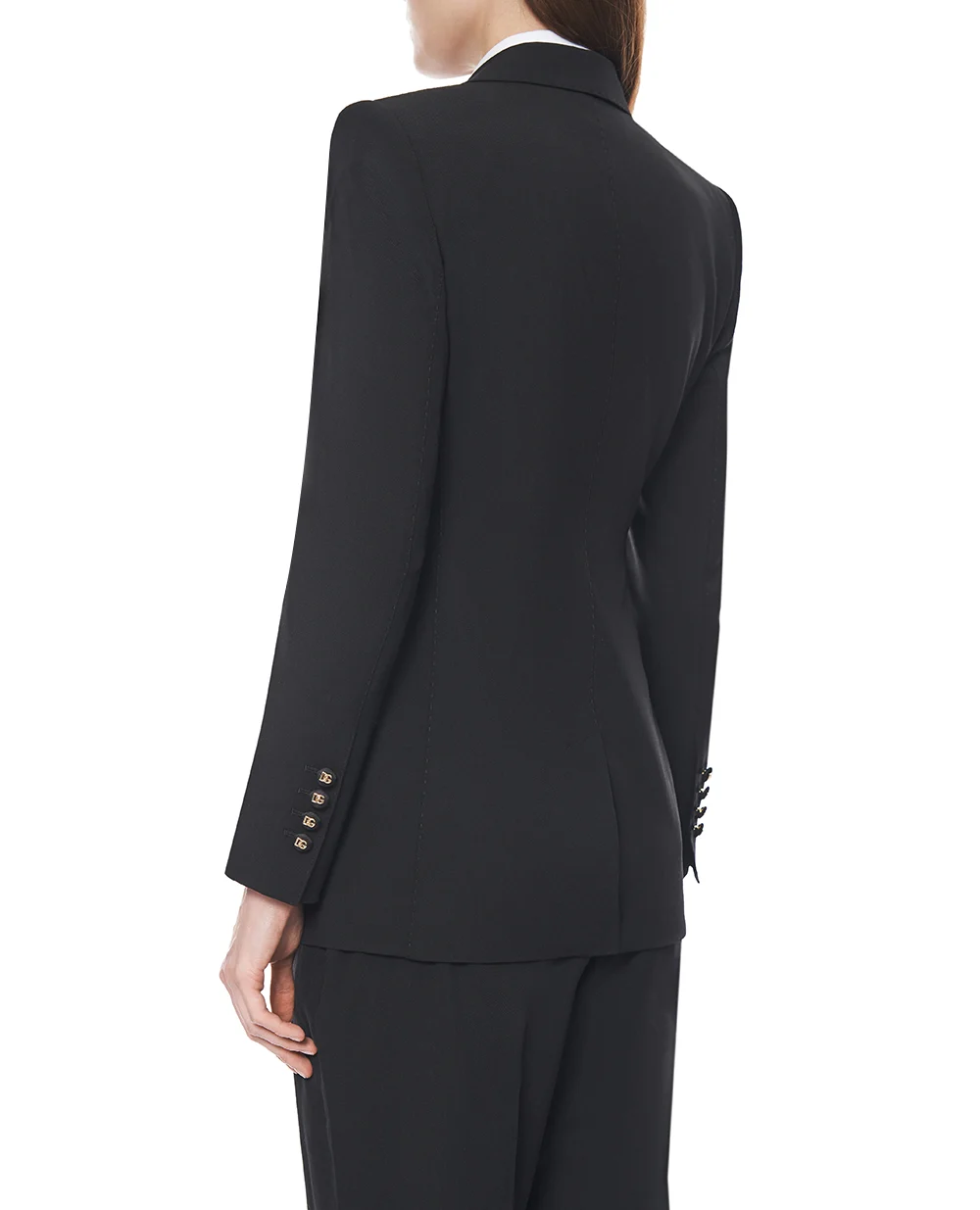 Жакет однобортний із вовни Dolce&Gabbana F29Z8T-GDDPS, чорний колір • Купити в інтернет-магазині Kameron