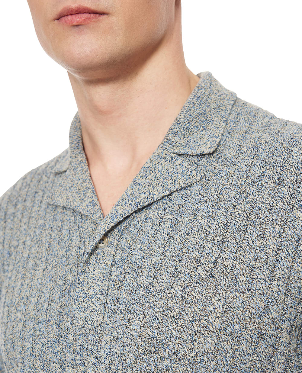 Поло из льна и хлопка Dolce&Gabbana GXZB0Z-JGMDV, серый цвет • Купить в интернет-магазине Kameron