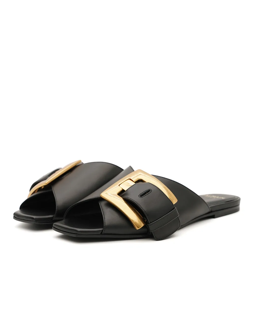 Сандалии Anthem из телячьей кожи Balmain GN1UP141LVIT, черный цвет • Купить в интернет-магазине Kameron