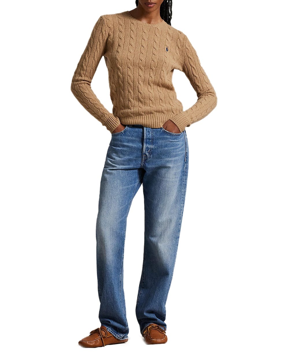Свитер из шерсти и кашемира Polo Ralph Lauren 211971865002, коричневый цвет • Купить в интернет-магазине Kameron