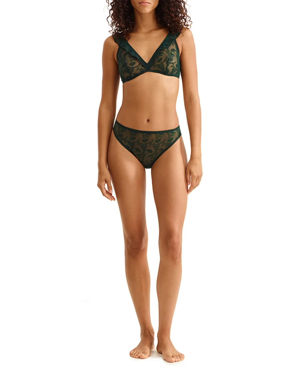 Бюстгальтер PRINTANIERE ERES 64014, темно-зелений колір • Купити в інтернет-магазині Kameron