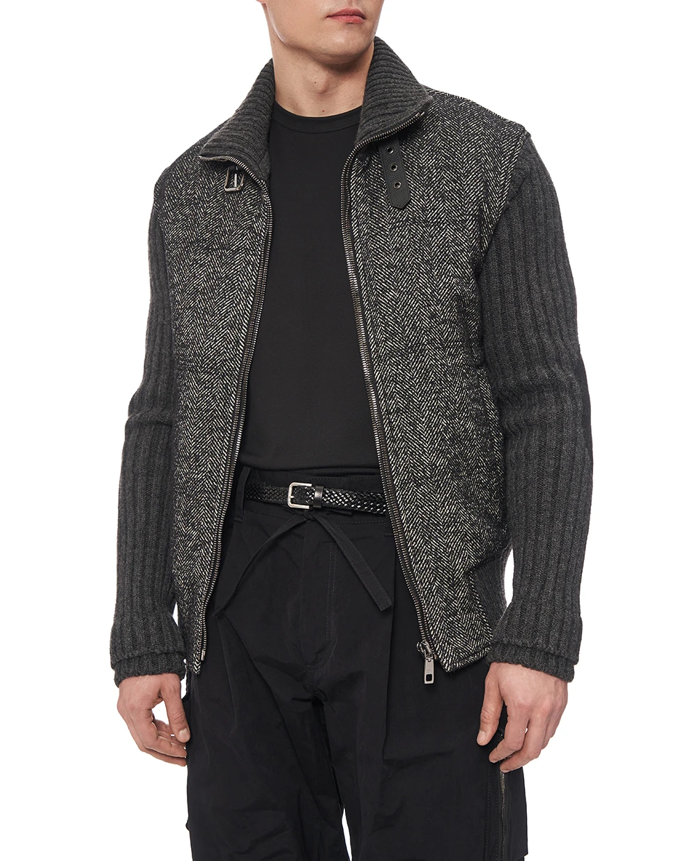 Куртка из шерсти Dolce&Gabbana G9BVST-GJ846, серый цвет • Купить в интернет-магазине Kameron