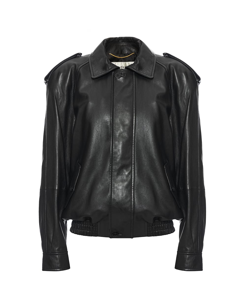 Бомбер Saint Laurent 827736-YCOD2, темно-коричневый цвет • Купить в интернет-магазине Kameron