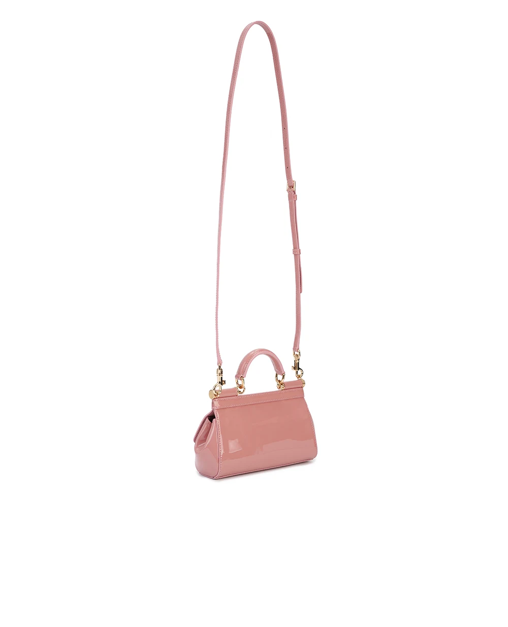 Шкіряна сумка Sicily Small Dolce&Gabbana BB7116-B1471, рожевий колір • Купити в інтернет-магазині Kameron