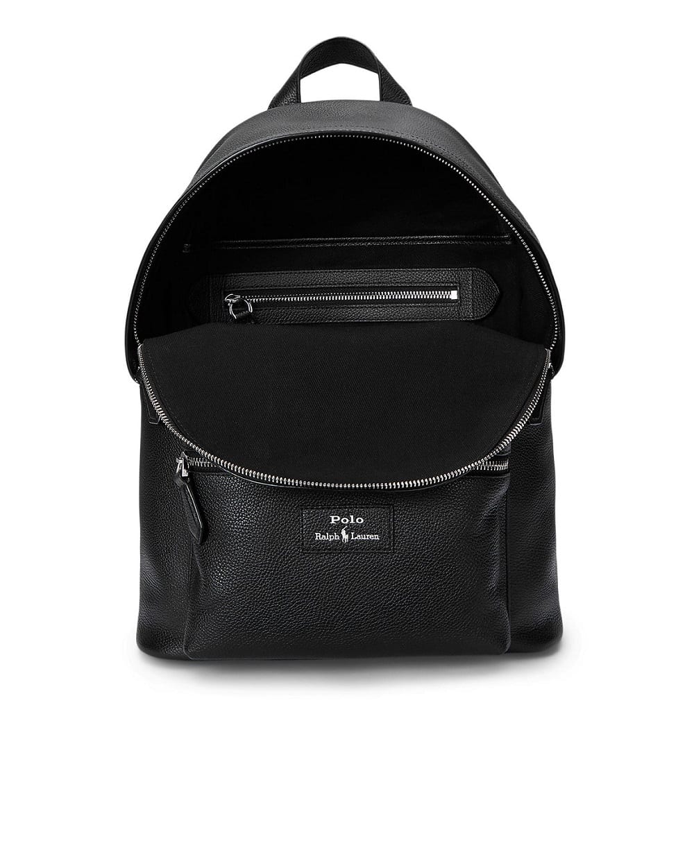 Рюкзак із зернистої шкіри Polo Ralph Lauren 405962456001, чорний колір • Купити в інтернет-магазині Kameron