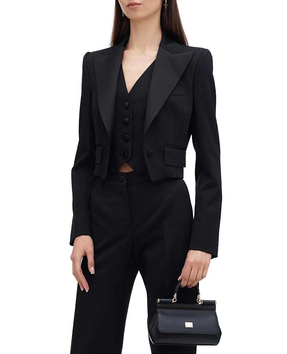 Жакет Dolce&Gabbana F29YRT-FU28J, черный цвет • Купить в интернет-магазине Kameron