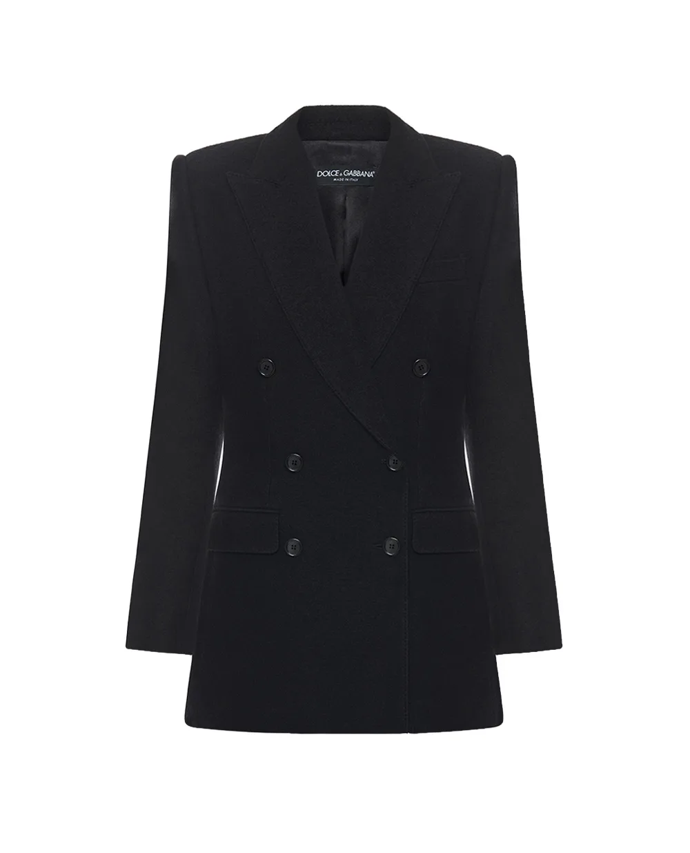 Жакет із вовни Dolce&Gabbana F29UBT-HU2BB, чорний колір • Купити в інтернет-магазині Kameron
