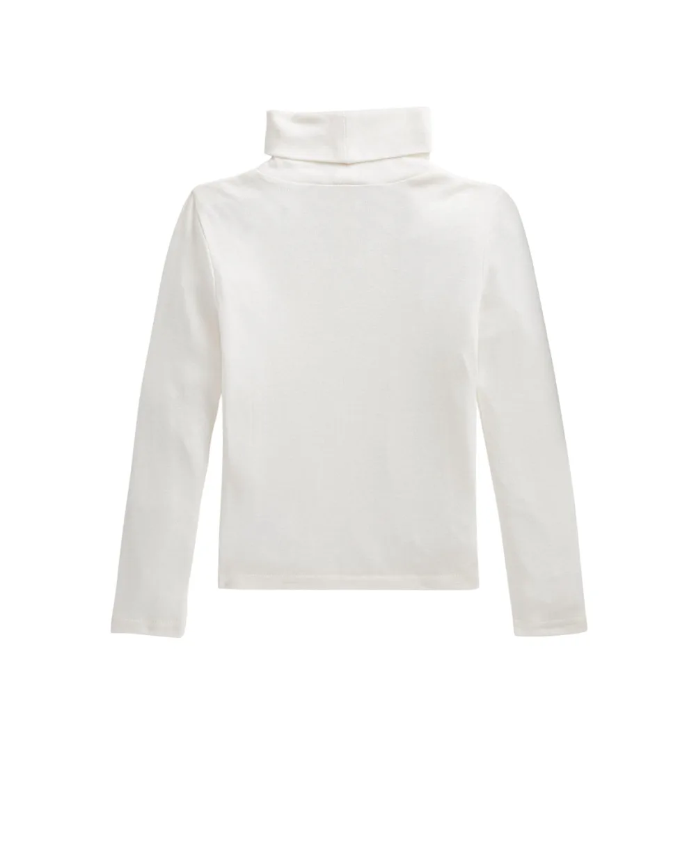 Дитяча водолазка з бавовни та модалу в рубчик Polo Ralph Lauren Kids 312850670001, білий колір • Купити в інтернет-магазині Kameron