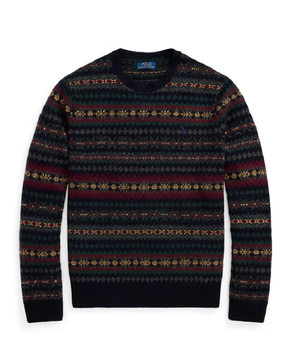 Свитер из шерсти в стиле Fair-Isle Polo Ralph Lauren 710981615001, разноцветный цвет • Купить в интернет-магазине Kameron