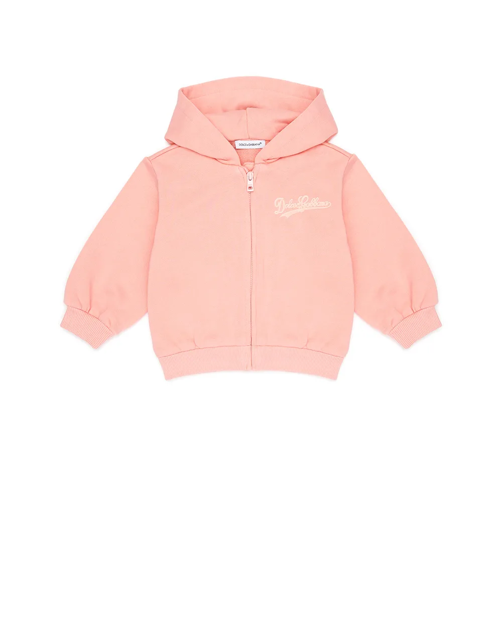 Дитяча толстовка з капюшоном (комплект) Dolce&Gabbana Kids L2JWCT-G7PQR, рожевий колір • Купити в інтернет-магазині Kameron
