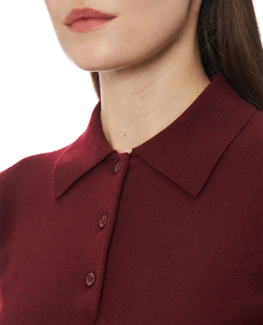 Поло із кашеміру Eterne ECS342-11, бордовий колір • Купити в інтернет-магазині Kameron