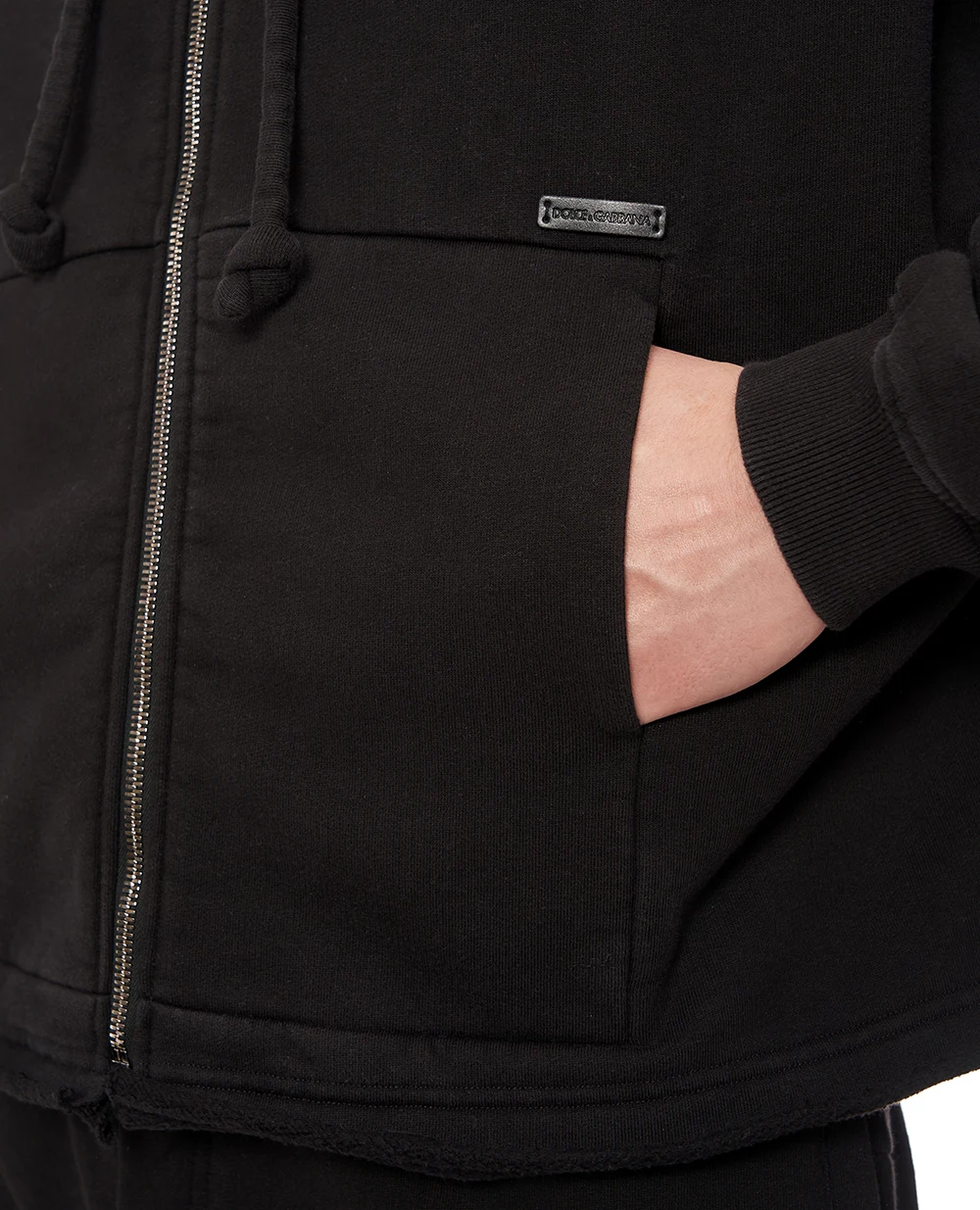 Худи на молнии (костюм) Dolce&Gabbana G9BVJT-G7PLA, черный цвет • Купить в интернет-магазине Kameron