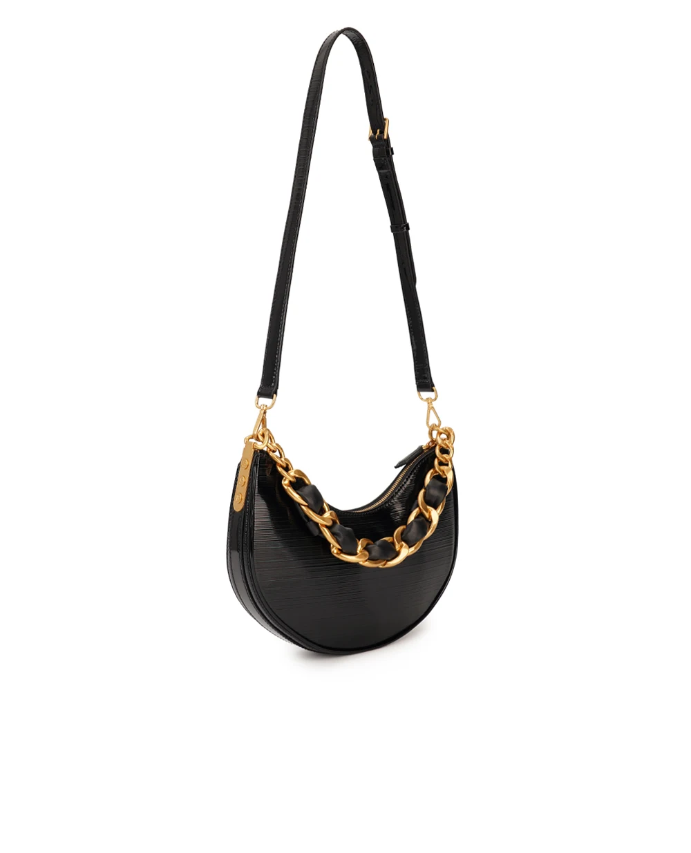 Шкіряна сумка 1945 Soft Moon Balmain EN0BQ954LSTV, чорний колір • Купити в інтернет-магазині Kameron