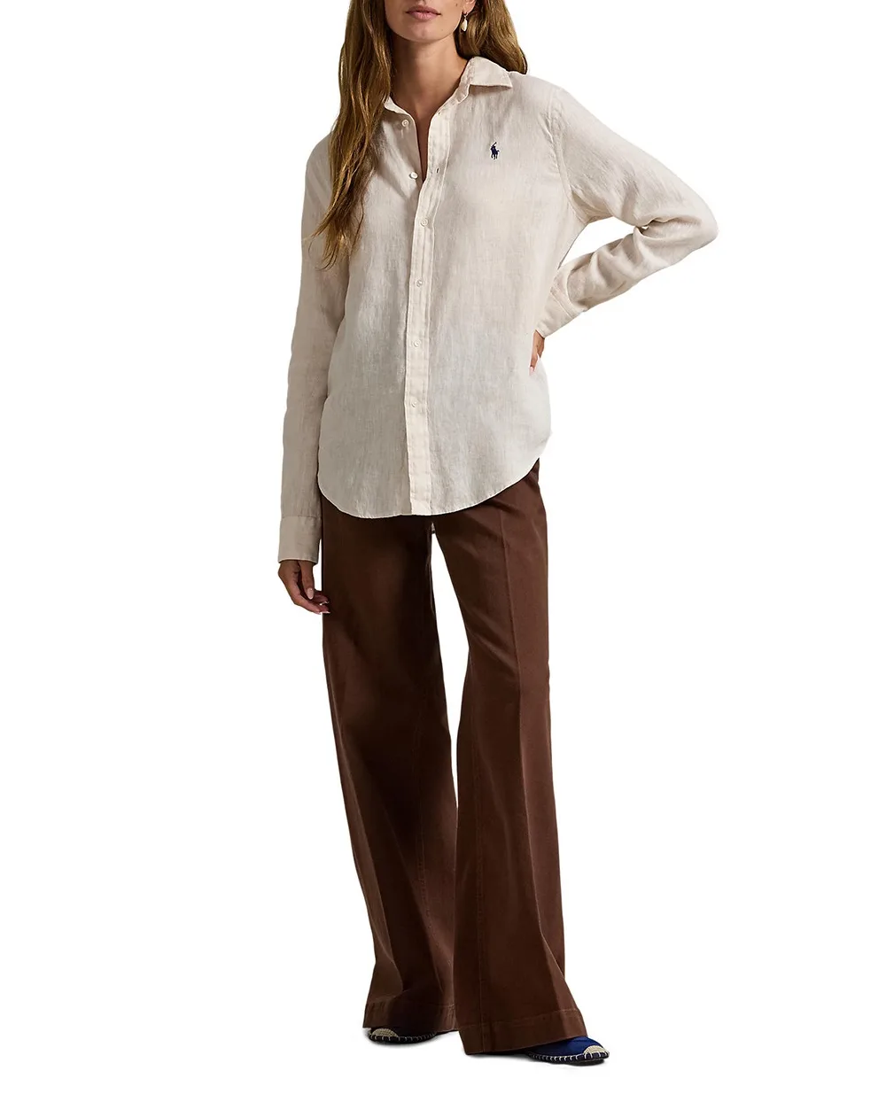 Лляна сорочка Polo Ralph Lauren 211970730511, бежевий колір • Купити в інтернет-магазині Kameron