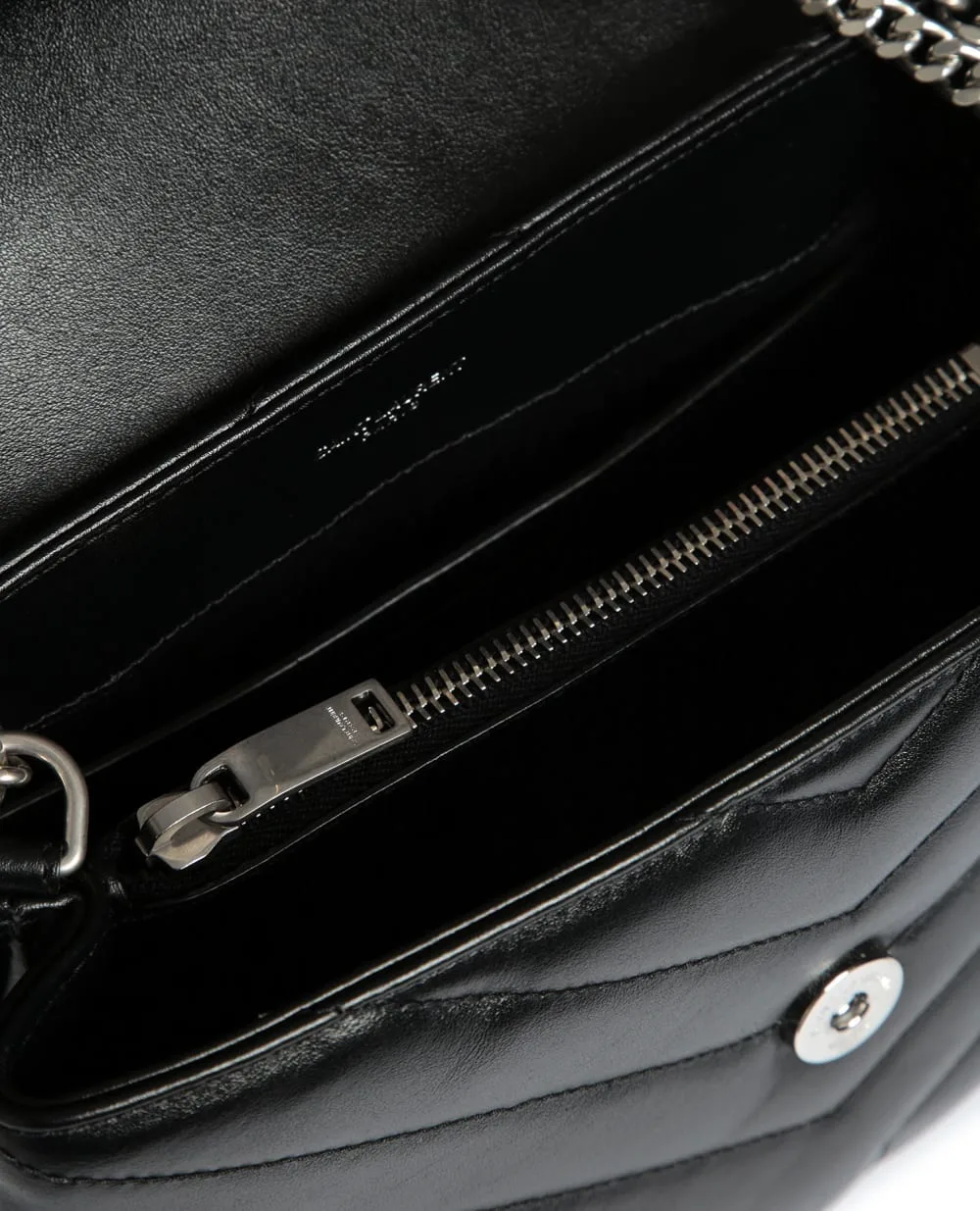 Кожаная сумка Loulou Small Saint Laurent 494699-DV726, черный цвет • Купить в интернет-магазине Kameron