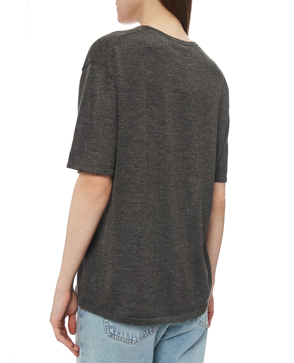 Футболка из кашемира Eterne CHLOE007-09, серый цвет • Купить в интернет-магазине Kameron