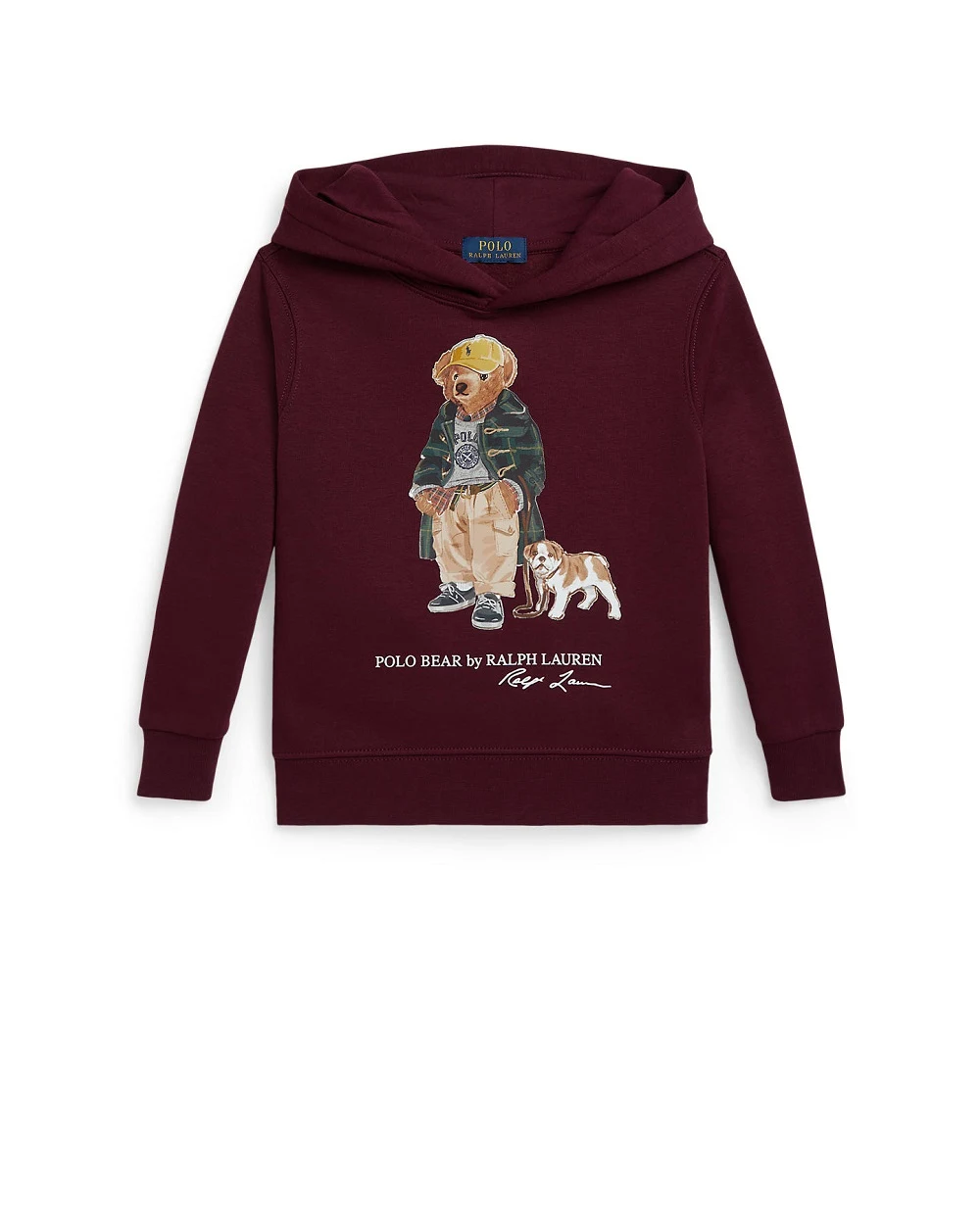 Детское худи Polo Bear Polo Ralph Lauren Kids 322979491001, бордовый цвет • Купить в интернет-магазине Kameron