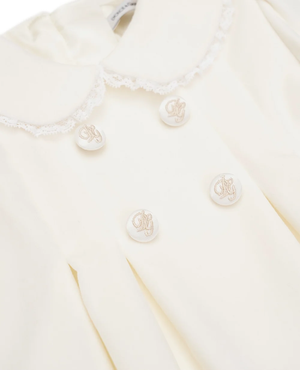 Дитяча сукня з оксамиту Dolce&Gabbana Kids L24DI8-FUWB3, бежевий колір • Купити в інтернет-магазині Kameron