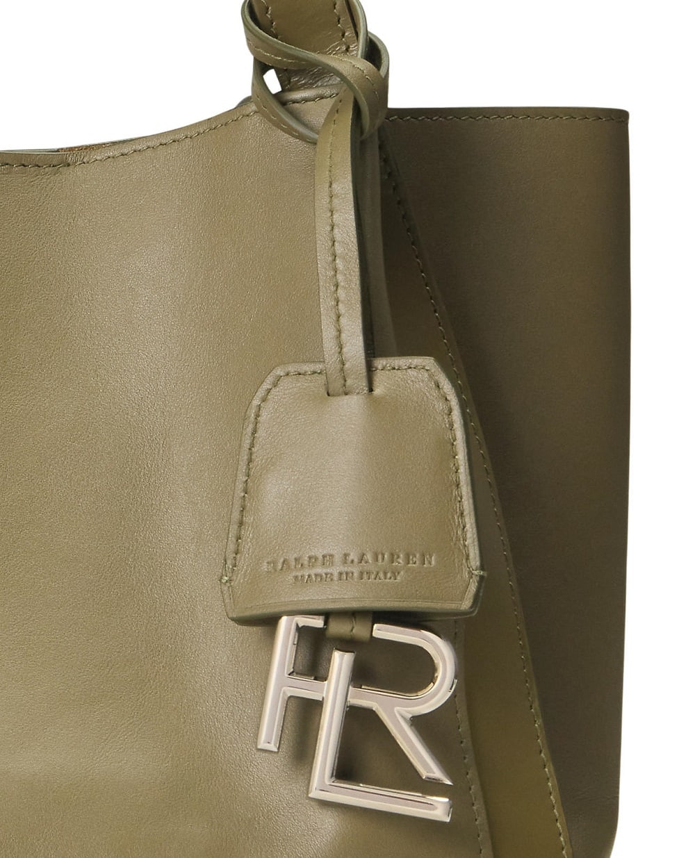Міні-тоут з шкіри Ralph Lauren Collection 435961563006, оливковий колір • Купити в інтернет-магазині Kameron