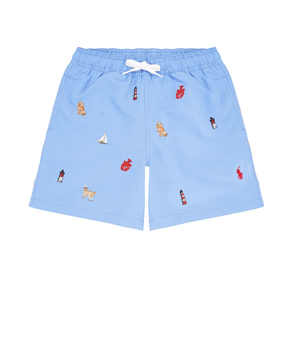 Детские плавательные шорты Polo Ralph Lauren Kids 323964515001, голубой цвет • Купить в интернет-магазине Kameron
