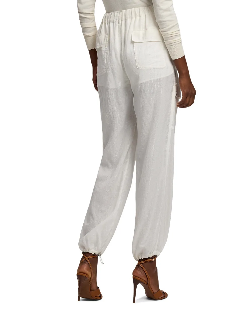 Брюки Briella Ralph Lauren Collection 290P10227002, кремовый цвет • Купить в интернет-магазине Kameron